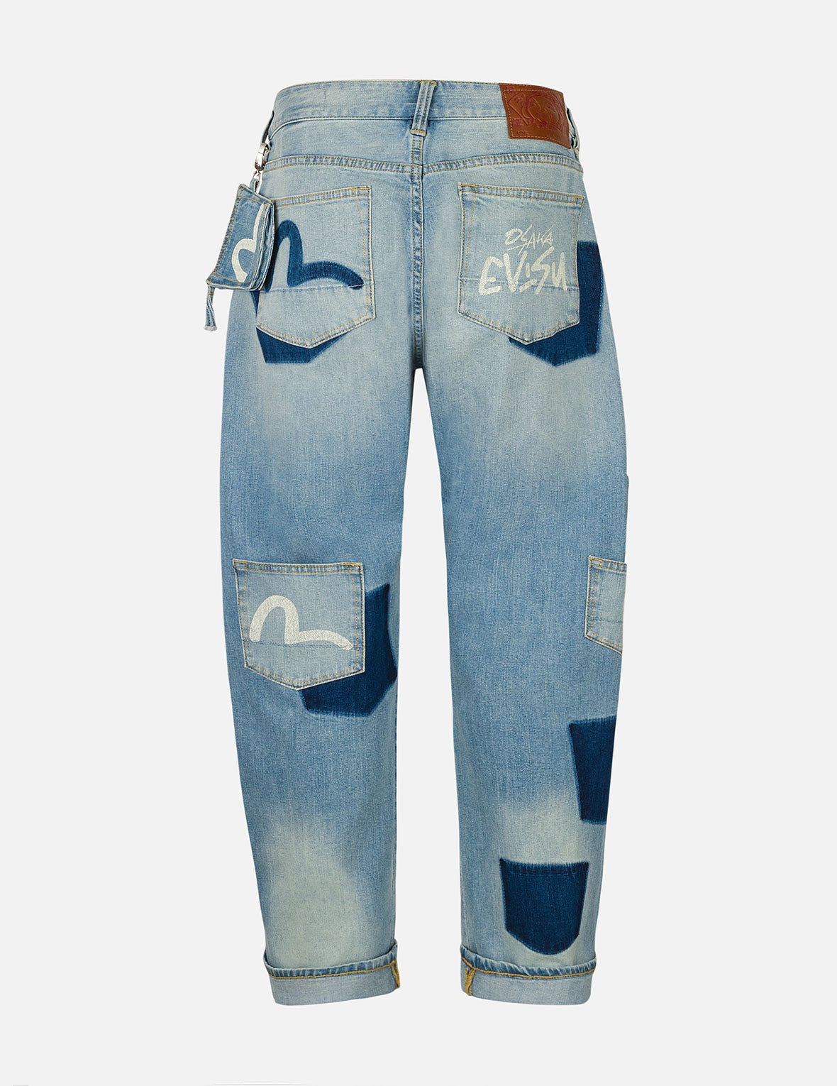 Multi-Pocket with Seagull Print 3D Fit Jeans